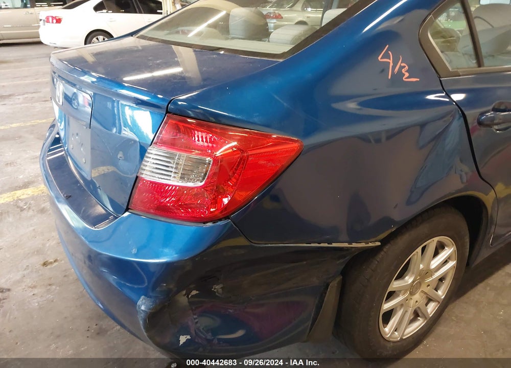 2012 HONDA CIVIC LX VIN: 19XFB2F56CE369671