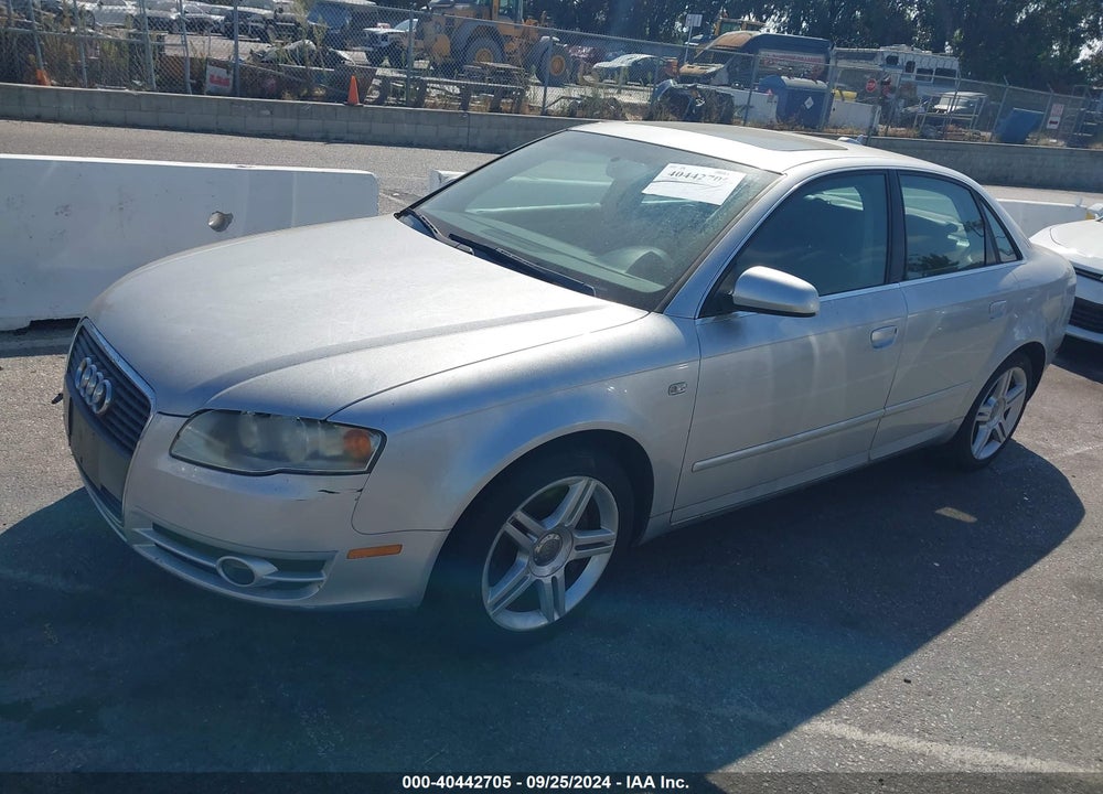2006 AUDI A4 2.0T VIN: WAUAF78E66A283547
