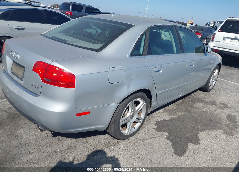 2006 AUDI A4 2.0T VIN: WAUAF78E66A283547