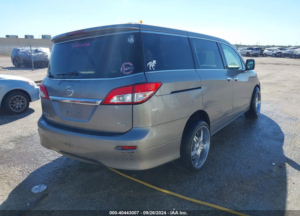 2011 NISSAN QUEST SV VIN: JN8AE2KP3B9003750