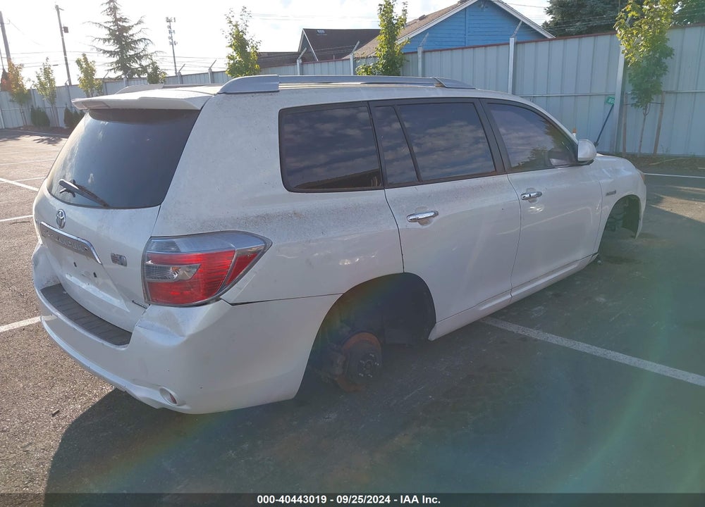 2008 TOYOTA HIGHLANDER HYBRID LIMITED VIN: JTEEW44A582019461