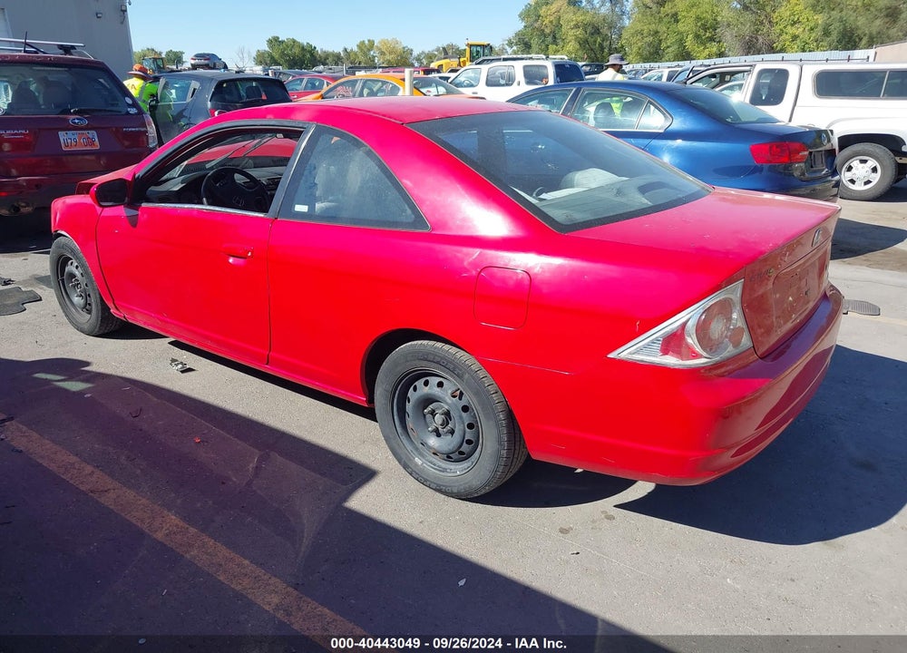 2001 HONDA CIVIC EX VIN: 1HGEM21991L053302