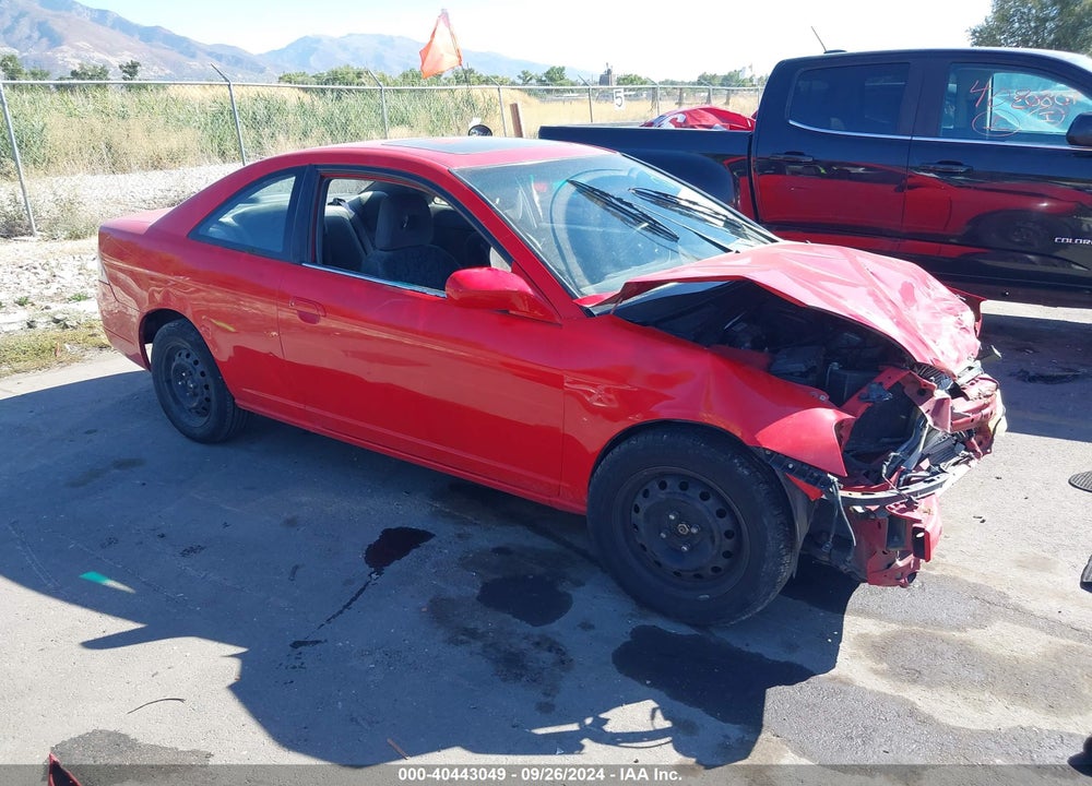 2001 HONDA CIVIC EX VIN: 1HGEM21991L053302