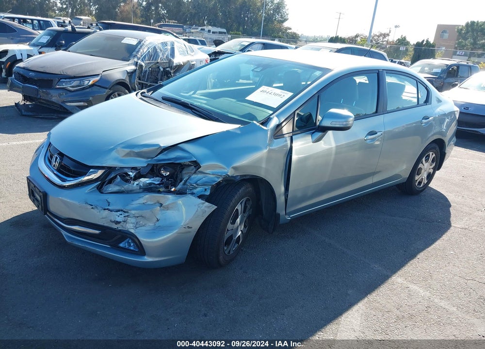 2013 HONDA CIVIC HYBRID VIN: 19XFB4F20DE201253