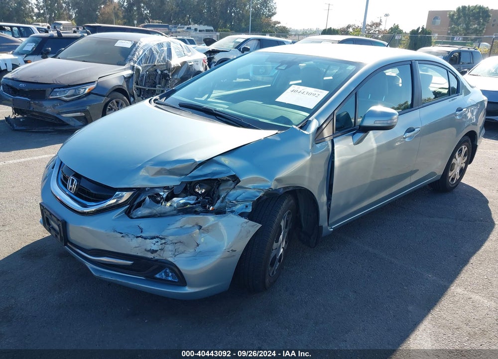 2013 HONDA CIVIC HYBRID VIN: 19XFB4F20DE201253