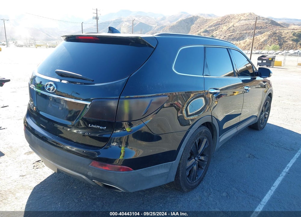 2013 HYUNDAI SANTA FE LIMITED VIN: KM8SR4HF3DU009526