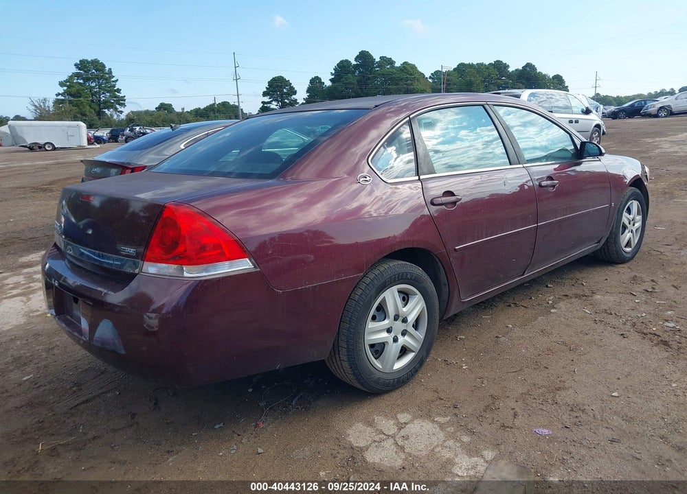 2007 CHEVROLET IMPALA LS VIN: 2G1WB55K179249847