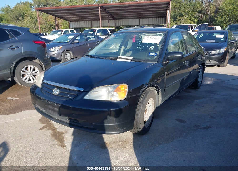 2001 HONDA CIVIC LX VIN: JHMES16591S004982