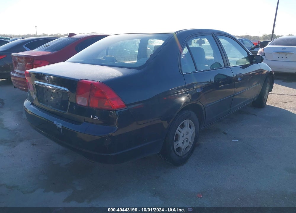 2001 HONDA CIVIC LX VIN: JHMES16591S004982