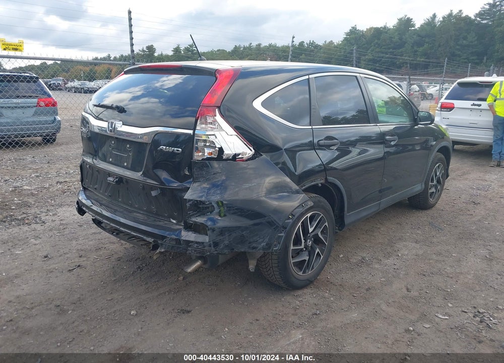 2016 HONDA CR-V SE VIN: 5J6RM4H4XGL117159