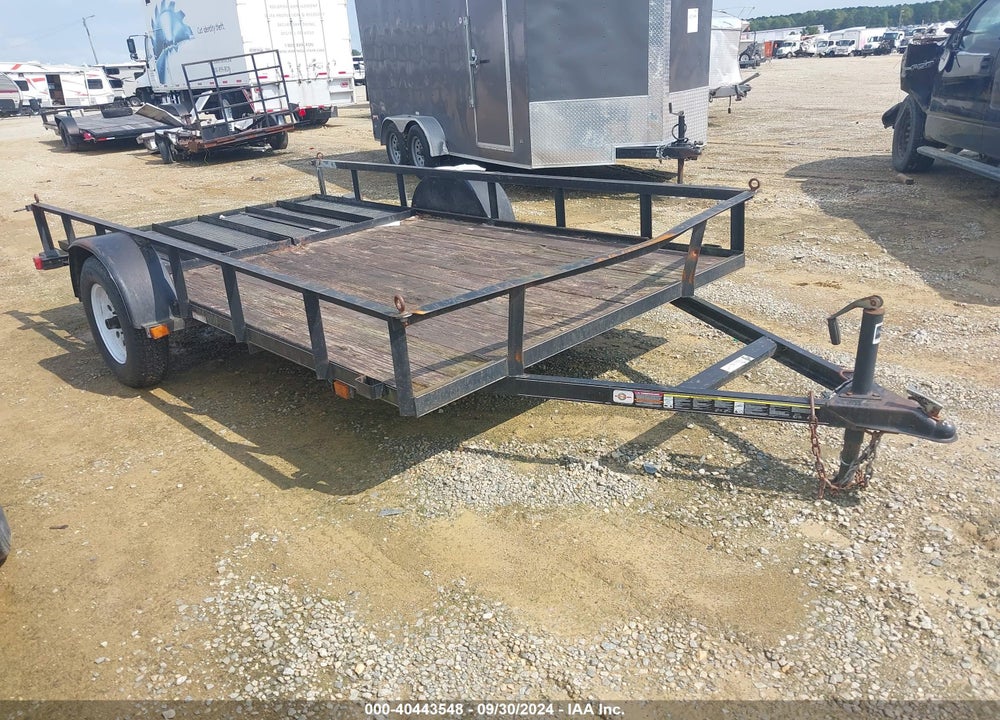 2012 CARRY ON 6.5 X 12 UTILITY TRAILER VIN: 4YMUL121XCG000648
