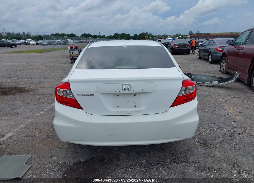 2012 HONDA CIVIC LX VIN: 19XFB2E55CE068276