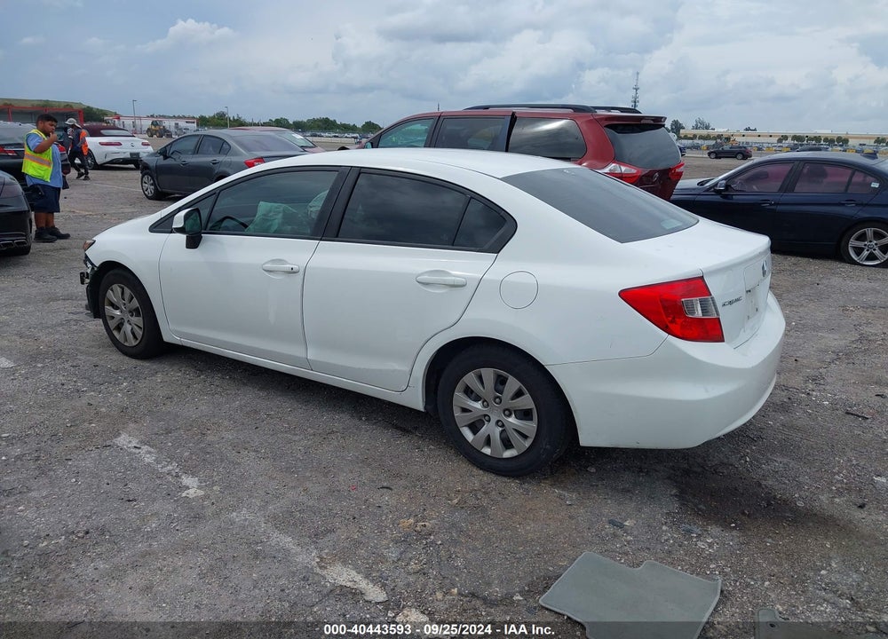 2012 HONDA CIVIC LX VIN: 19XFB2E55CE068276