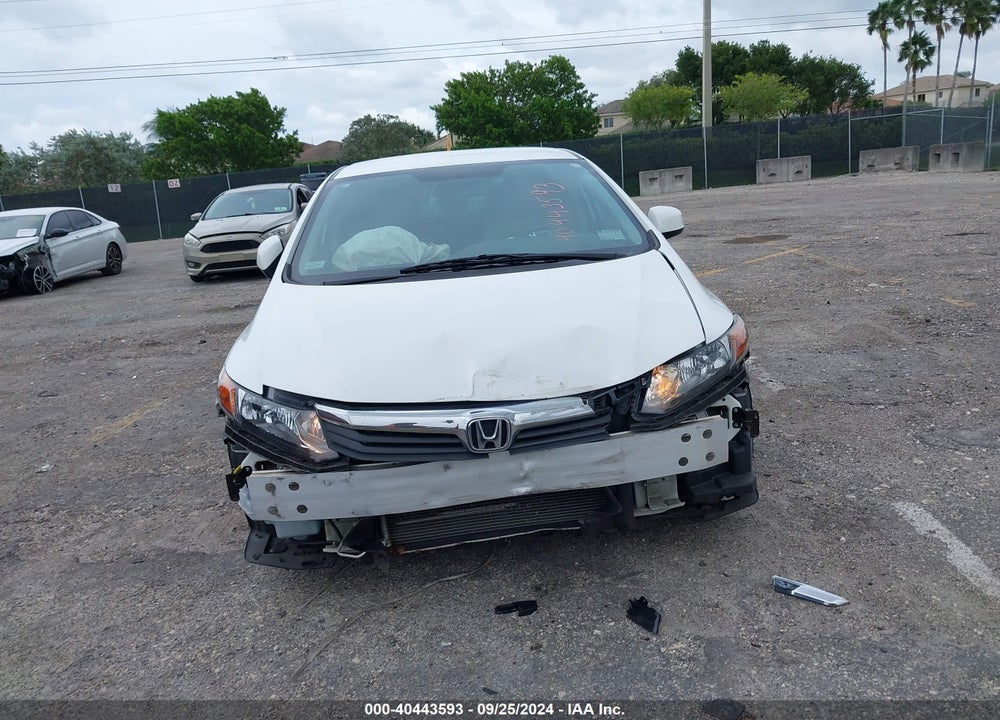 2012 HONDA CIVIC LX VIN: 19XFB2E55CE068276