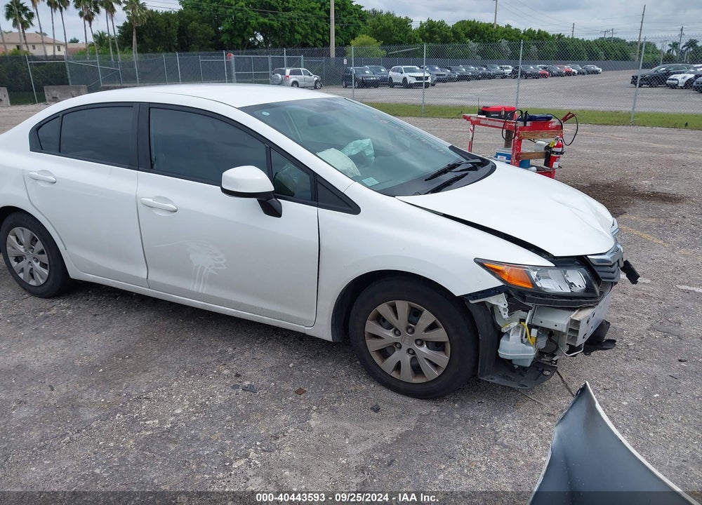 2012 HONDA CIVIC LX VIN: 19XFB2E55CE068276