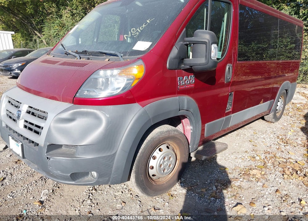 2014 RAM PROMASTER 1500 LOW ROOF VIN: 3C6TRVAG9EE124866