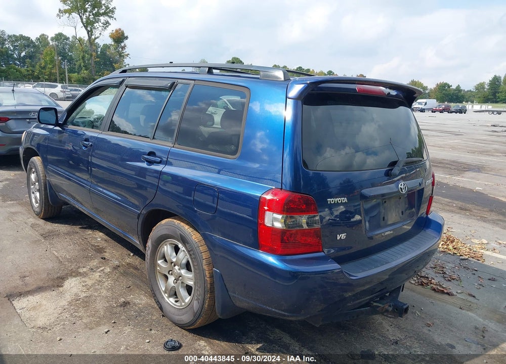 2007 TOYOTA HIGHLANDER V6 VIN: JTEGP21A170147995