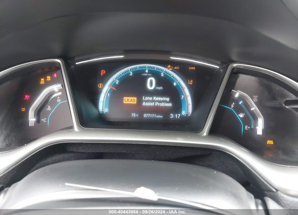 2019 HONDA CIVIC EX VIN: 2HGFC3B38KH353659