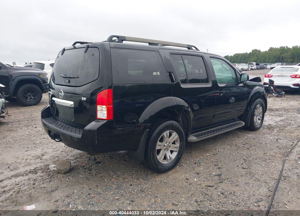 2010 NISSAN PATHFINDER SE VIN: 5N1AR1NN9AC613590