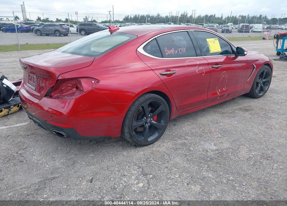 2021 GENESIS G70 3.3T RWD VIN: KMTG34LE4MU070590