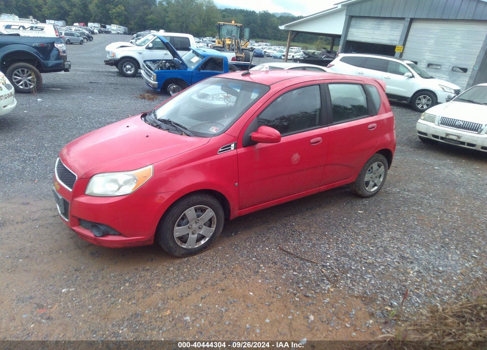 2009 CHEVROLET AVEO LT VIN: KL1TD66E39B607168