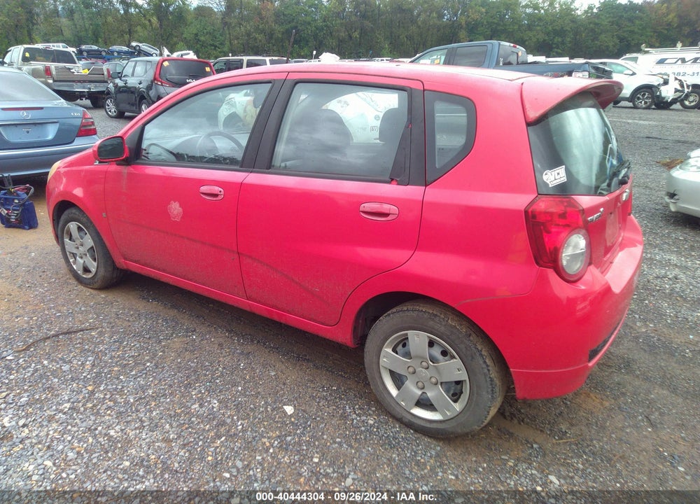 2009 CHEVROLET AVEO LT VIN: KL1TD66E39B607168