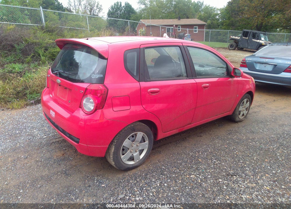 2009 CHEVROLET AVEO LT VIN: KL1TD66E39B607168
