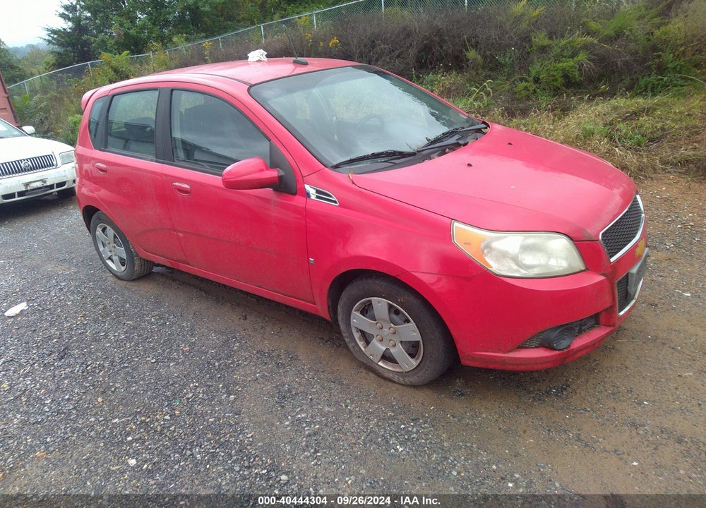 2009 CHEVROLET AVEO LT VIN: KL1TD66E39B607168