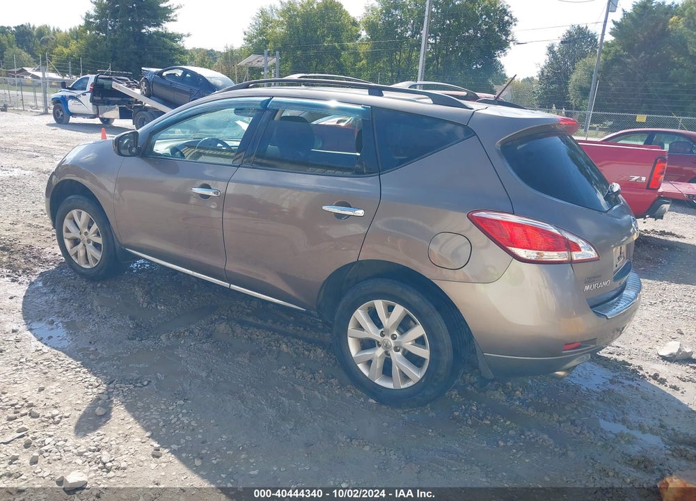 2011 NISSAN MURANO SL VIN: JN8AZ1MW9BW164074