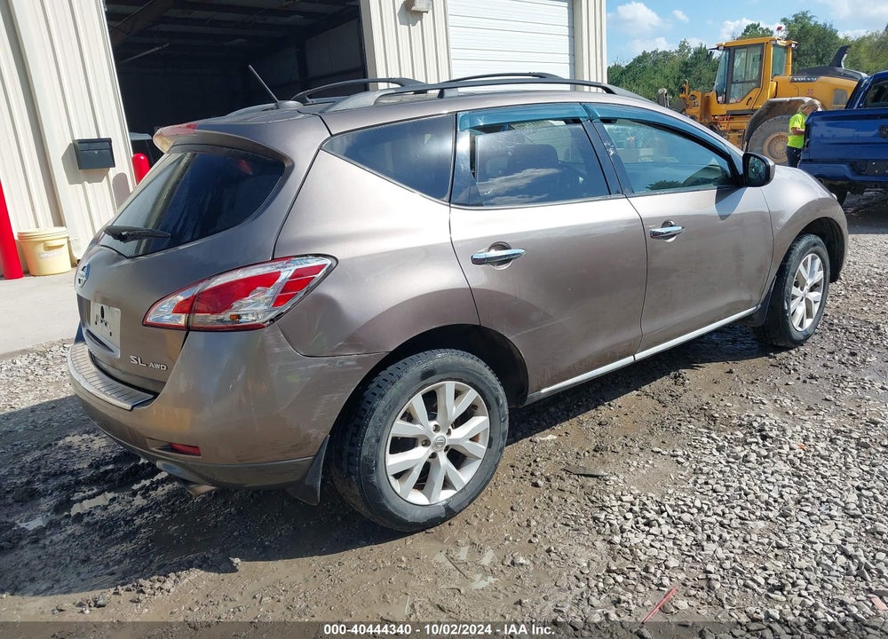2011 NISSAN MURANO SL VIN: JN8AZ1MW9BW164074