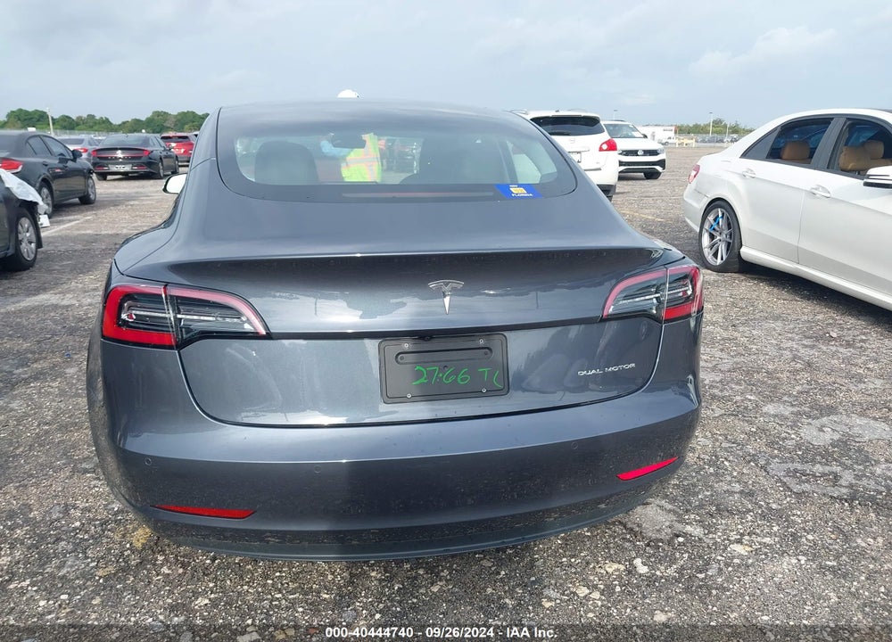 2022 TESLA MODEL 3 LONG RANGE DUAL MOTOR ALL-WHEEL DRIVE VIN: 5YJ3E1EB1NF167250