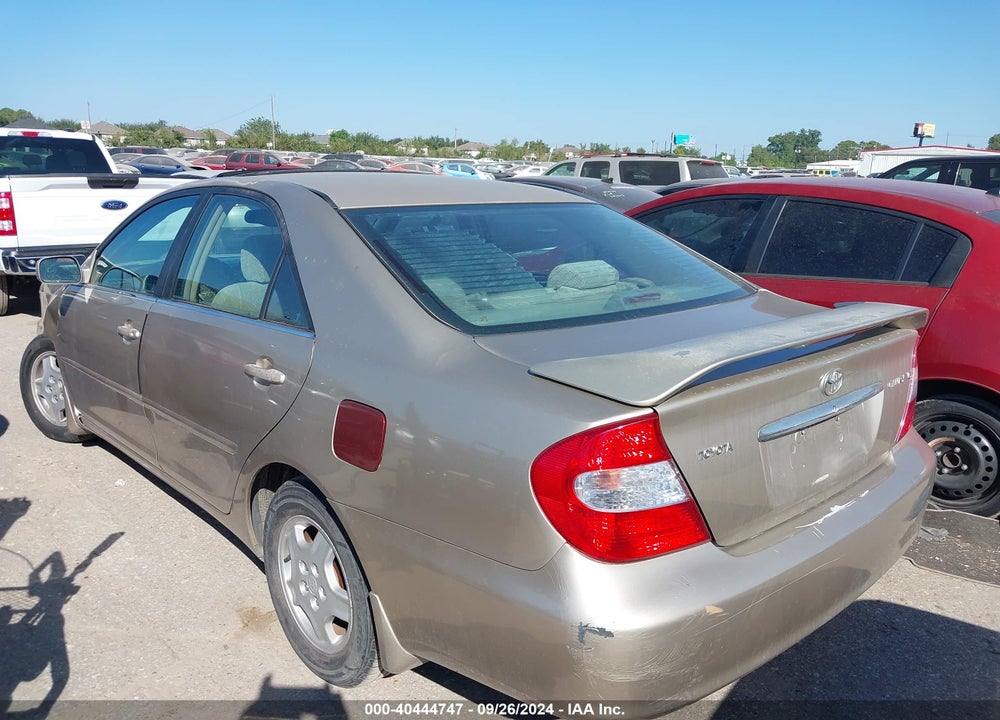2002 TOYOTA CAMRY LE V6 VIN: 4T1BF32K62U019098