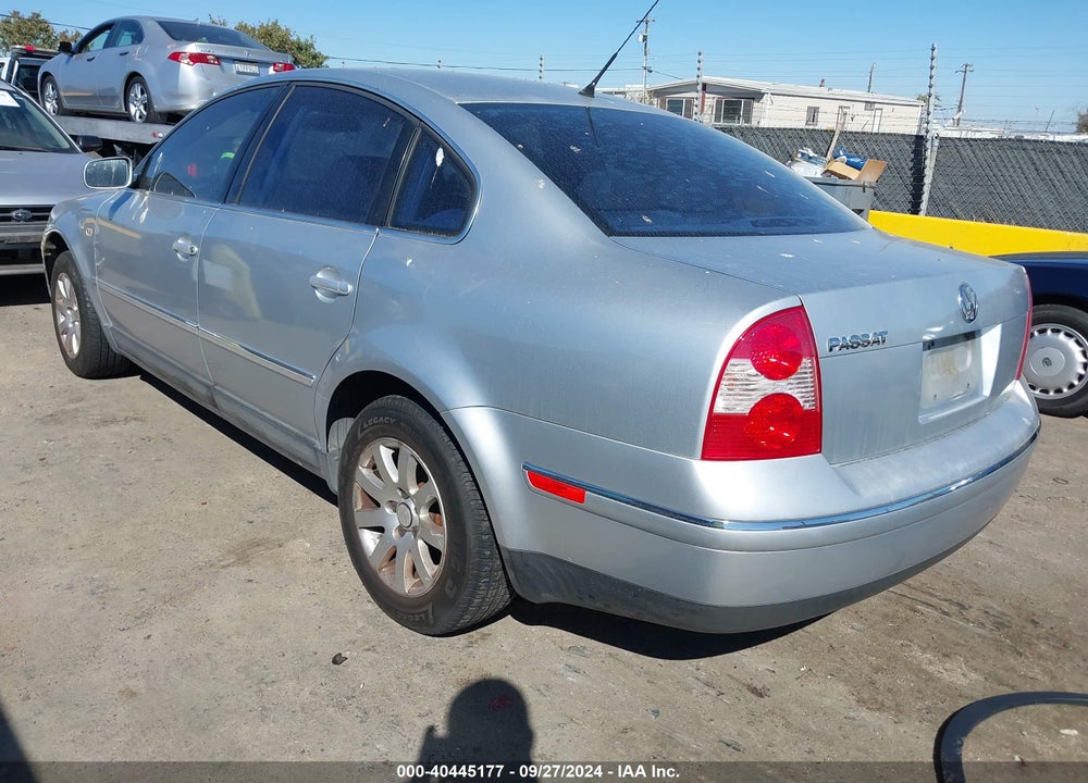 2003 VOLKSWAGEN PASSAT GLS VIN: WVWPD63B93P099108