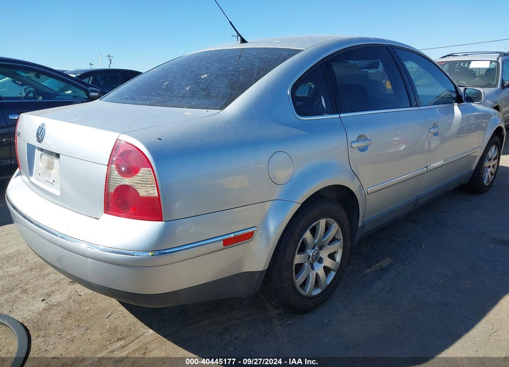 2003 VOLKSWAGEN PASSAT GLS VIN: WVWPD63B93P099108