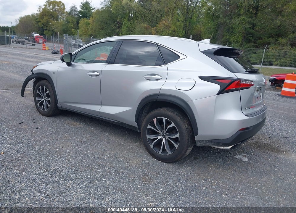 2015 LEXUS NX 200T F SPORT VIN: JTJBARBZ5F2003931