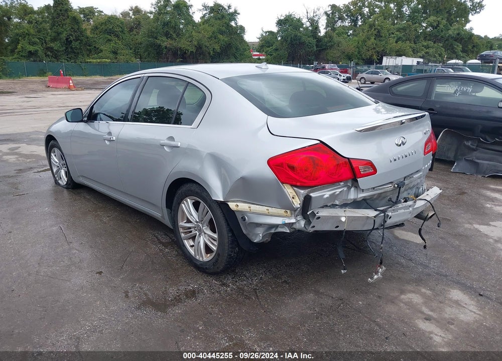 2010 INFINITI G37X VIN: JN1CV6AR3AM254362