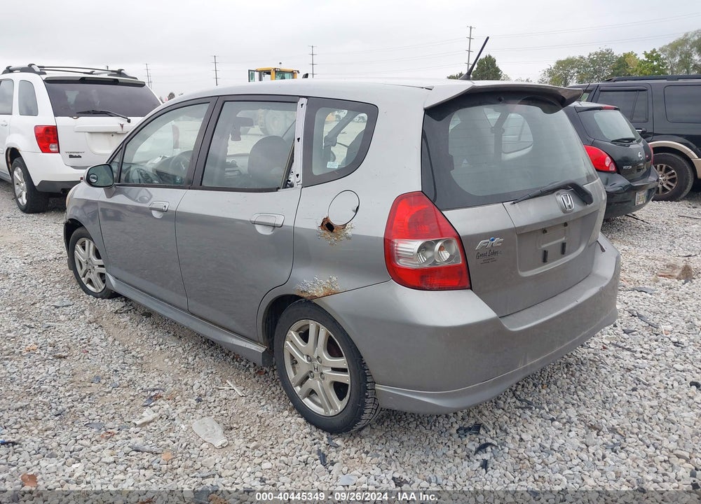 2008 HONDA FIT SPORT VIN: JHMGD38628S027308