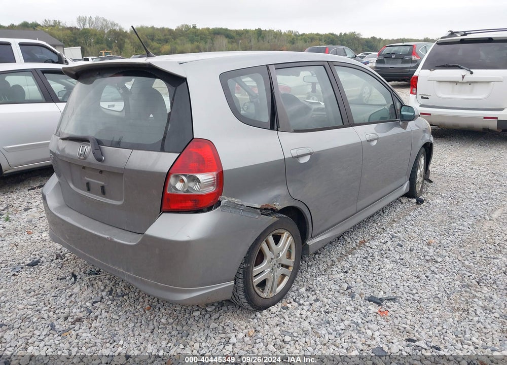 2008 HONDA FIT SPORT VIN: JHMGD38628S027308