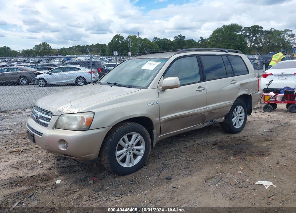 2006 TOYOTA HIGHLANDER HYBRID V6 VIN: JTEEW21A760025411