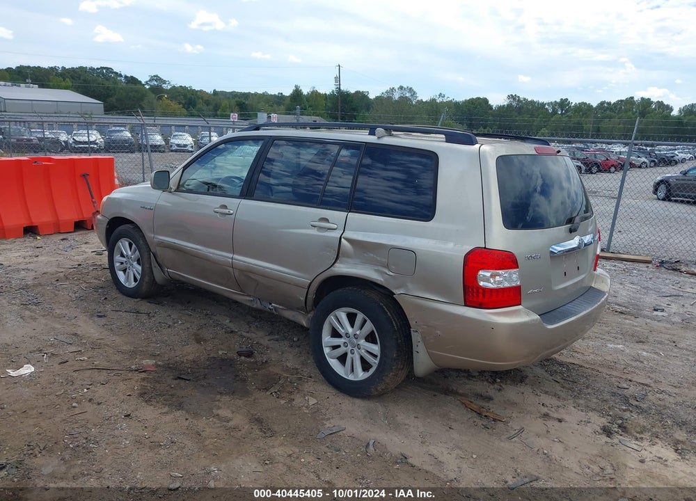 2006 TOYOTA HIGHLANDER HYBRID V6 VIN: JTEEW21A760025411