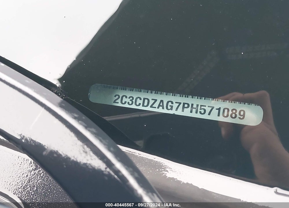 2023 DODGE CHALLENGER SXT VIN: 2C3CDZAG7PH571089