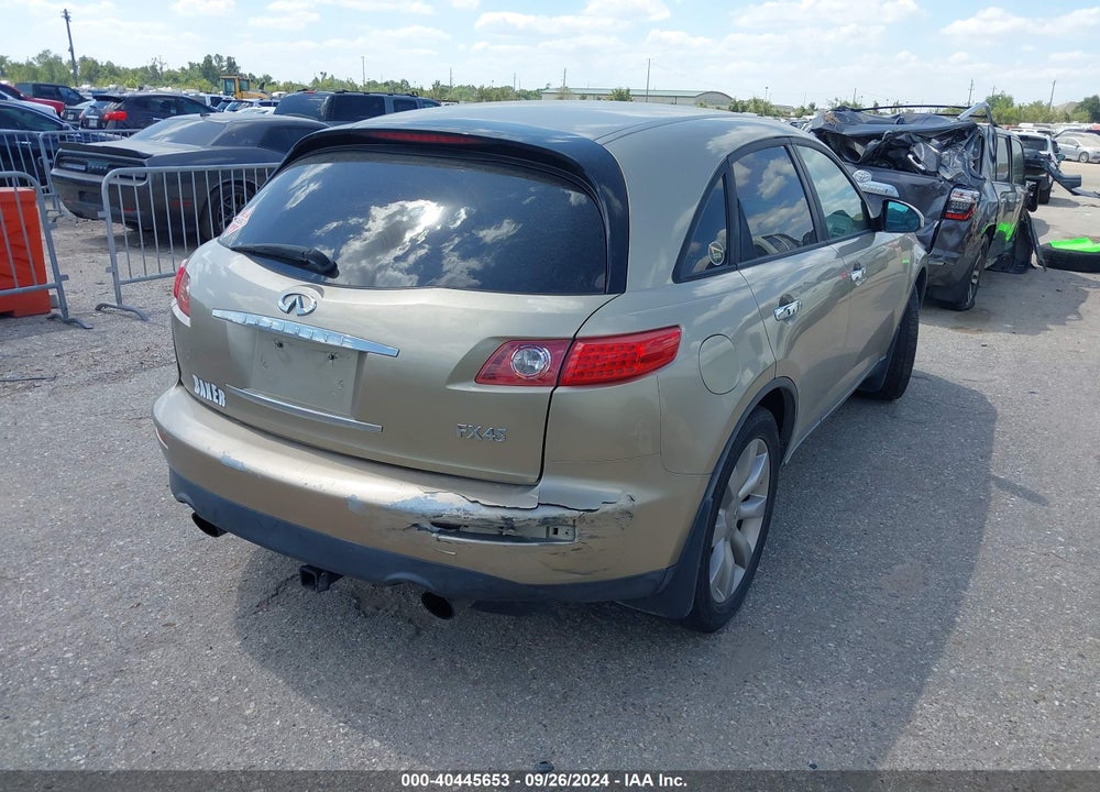 2003 INFINITI FX45 VIN: JNRBS08W43X401364