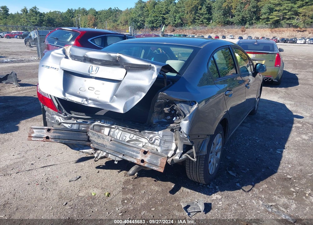 2012 HONDA CIVIC LX VIN: 19XFB2F54CE323322