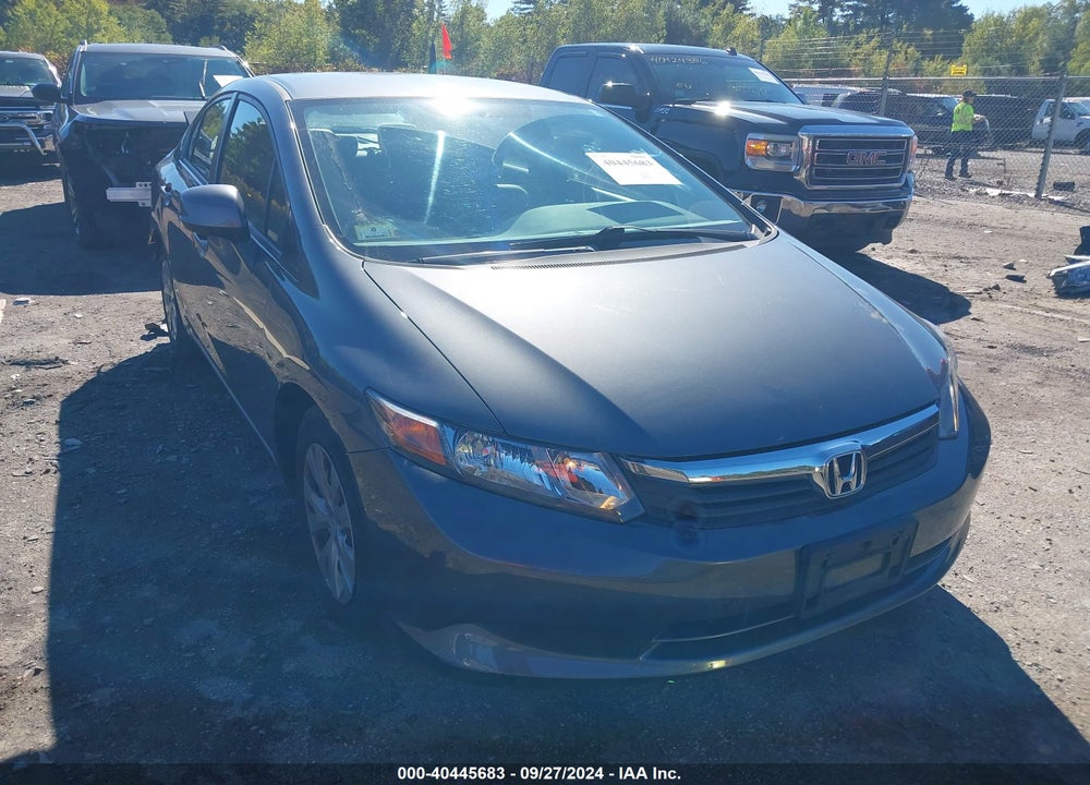 2012 HONDA CIVIC LX VIN: 19XFB2F54CE323322