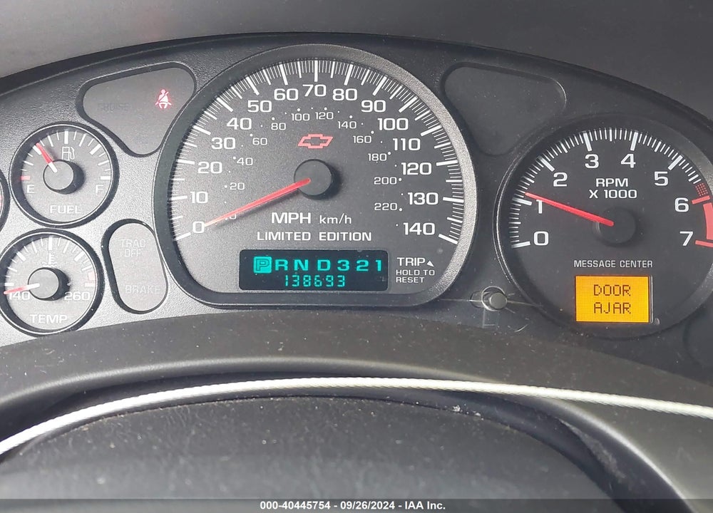 2003 CHEVROLET MONTE CARLO SS VIN: 2G1WX15K139234690