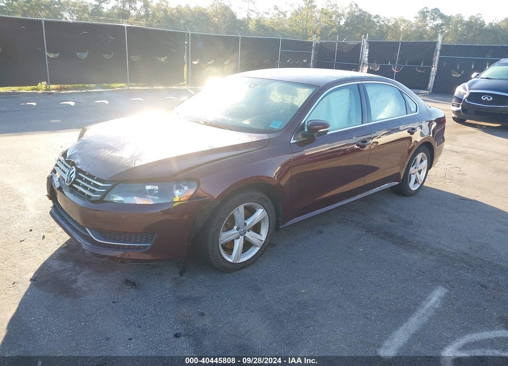 2013 VOLKSWAGEN PASSAT 2.5L SE VIN: 1VWBP7A3XDC126194