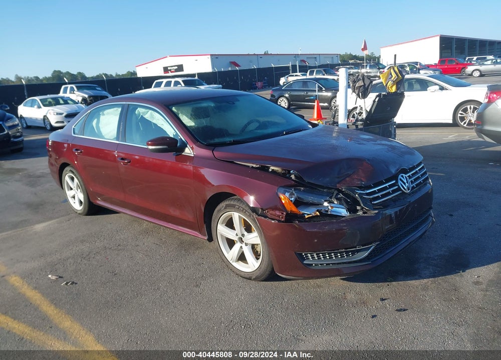 2013 VOLKSWAGEN PASSAT 2.5L SE VIN: 1VWBP7A3XDC126194
