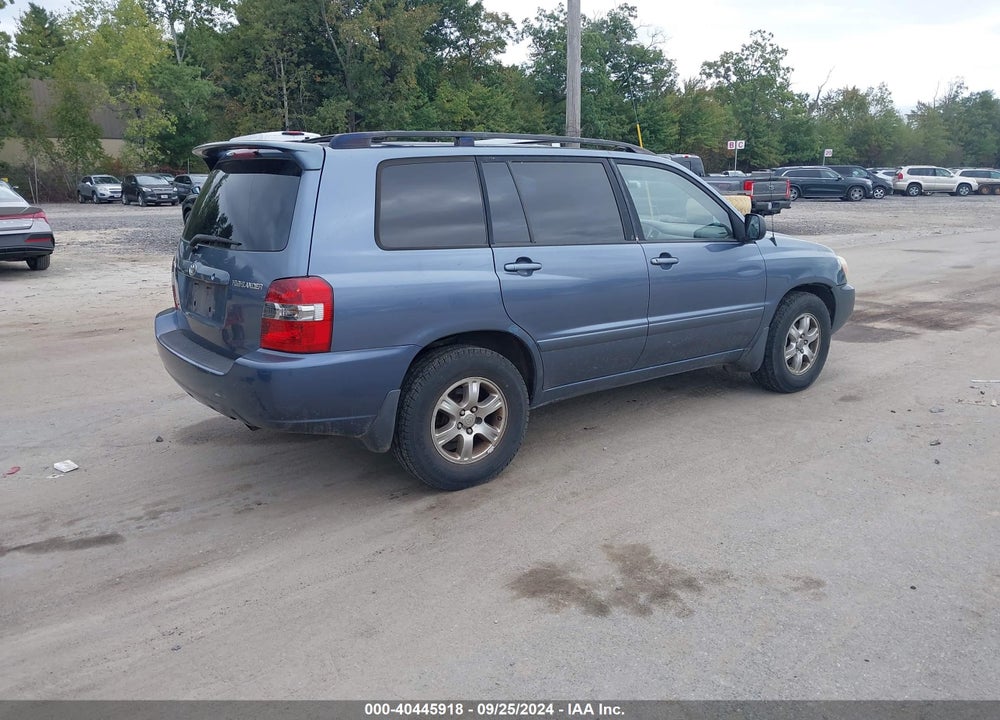 2006 TOYOTA HIGHLANDER V6 VIN: JTEHP21A160166131