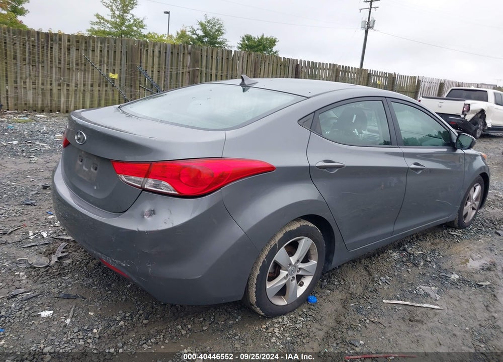 2013 HYUNDAI ELANTRA GLS VIN: 5NPDH4AE6DH245728