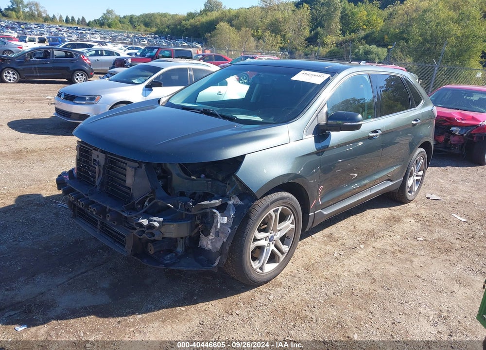 2015 FORD EDGE TITANIUM VIN: 2FMTK4K96FBB01007